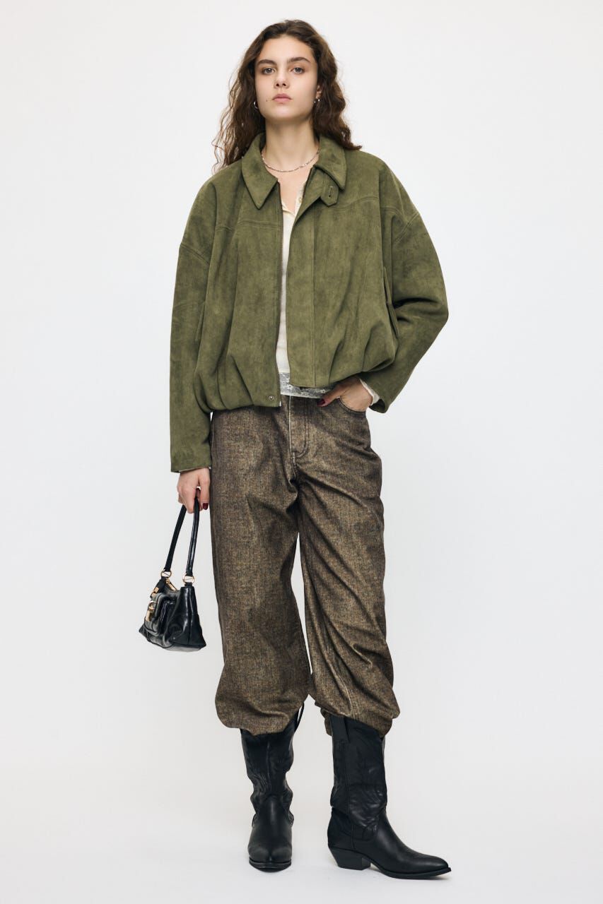 MOUSSY「F/SUEDE PUFFER ブルゾン」|ブルゾン・スタジャン|