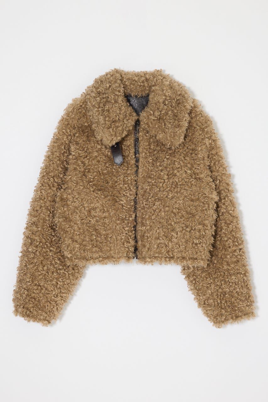 MOUSSY「REVERSIBLE CURLY FUR ジャケット」|ブルゾン・スタジャン|