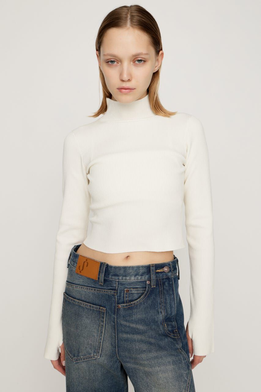 SLY「BASIC HG RIB H／N トップス」|ニット・セーター|