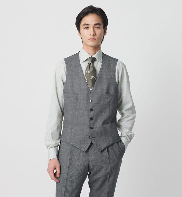 UNITED ARROWS「ピンチェック ５ボタン ベスト」|その他|