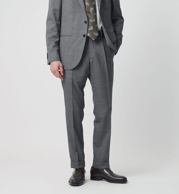 UNITED ARROWS「ピンチェック  ３ボタン スーツ  S‐MODEL」|スーツ|