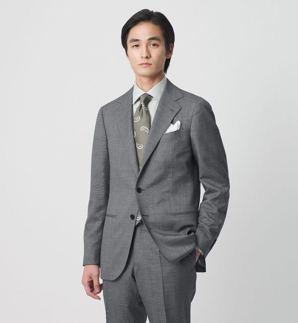 UNITED ARROWS「ピンチェック  ３ボタン スーツ  S‐MODEL」|スーツ|