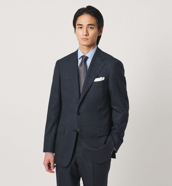 UNITED ARROWS「シャドーグレンプレイド シングル 3ボタン スーツ REGULAR MODEL」|スーツ|