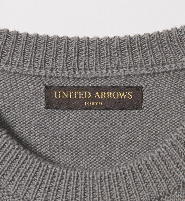 UNITED ARROWS「YAMAGATA ミドルゲージ クルーネック ニット」|ニット・セーター|