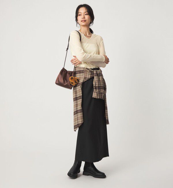UNITED ARROWS green label relaxing「チュール シアー フード プルオーバー カットソー」|Tシャツ・カットソー|
