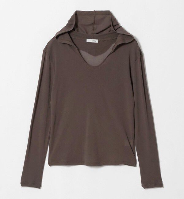 UNITED ARROWS green label relaxing「チュール シアー フード プルオーバー カットソー」|Tシャツ・カットソー|