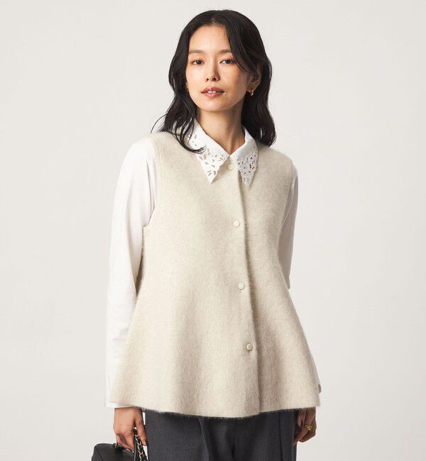 UNITED ARROWS green label relaxing「FOXブレンド セッケツ ニット ジレ」|ベスト・ジレ|