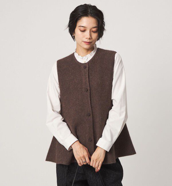 UNITED ARROWS green label relaxing「FOXブレンド セッケツ ニット ジレ」|ベスト・ジレ|