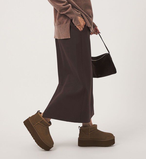 UNITED ARROWS green label relaxing「［size SHORT/TALLあり］オルマイ ウラキモウ タイト スカート ストレッチ 帯電防止」|タイト|
