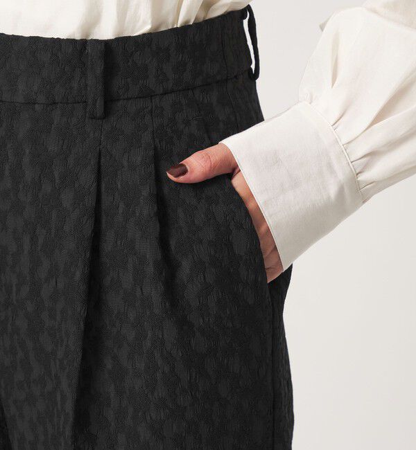 UNITED ARROWS green label relaxing「［size SHORT/TALLあり］fleurie(フルリー) ジャガード テーパード パンツ」|スラックス|
