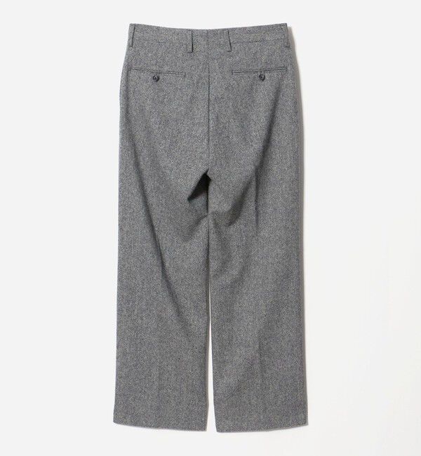 UNITED ARROWS green label relaxing「ホームスパン 2プリーツ ワイド スラックス」|スラックス|