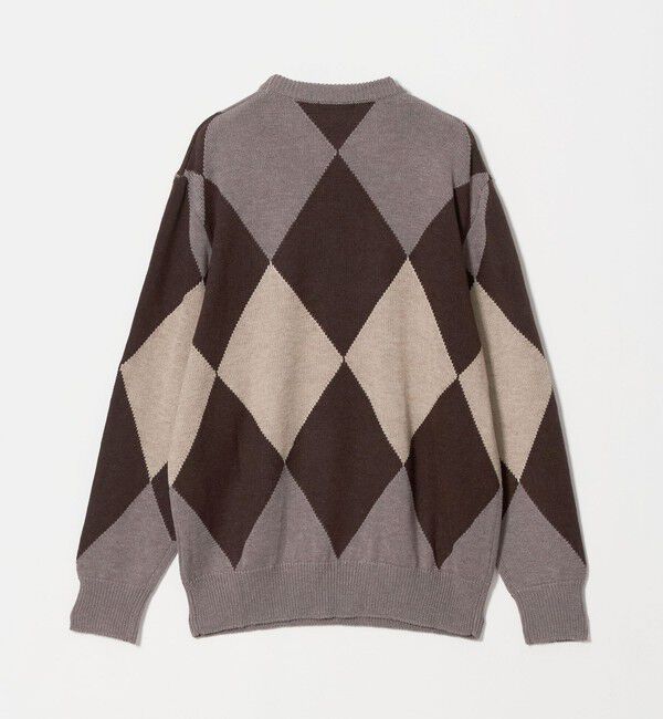 UNITED ARROWS green label relaxing「＜GIM＞アーガイル 7G クルーネック ニット」|ニット・セーター|