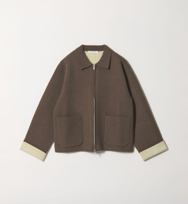 BEAUTY&YOUTH UNITED ARROWS「【WEB限定 Wardrobe DAILY MINIMAL】バイカラー ジップ カーディガン」|カーディガン|