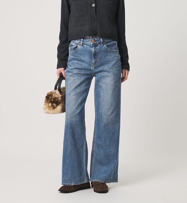 BEAUTY&YOUTH UNITED ARROWS「＜RED CARD＞TRENT フレア デニムパンツ」|デニム|COBALT