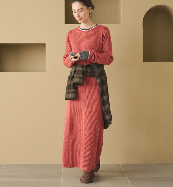 BEAUTY&YOUTH UNITED ARROWS「【WEB限定 Wardrobe DAILY MINIMAL】リブニット フレアワンピース」|ワンピース|