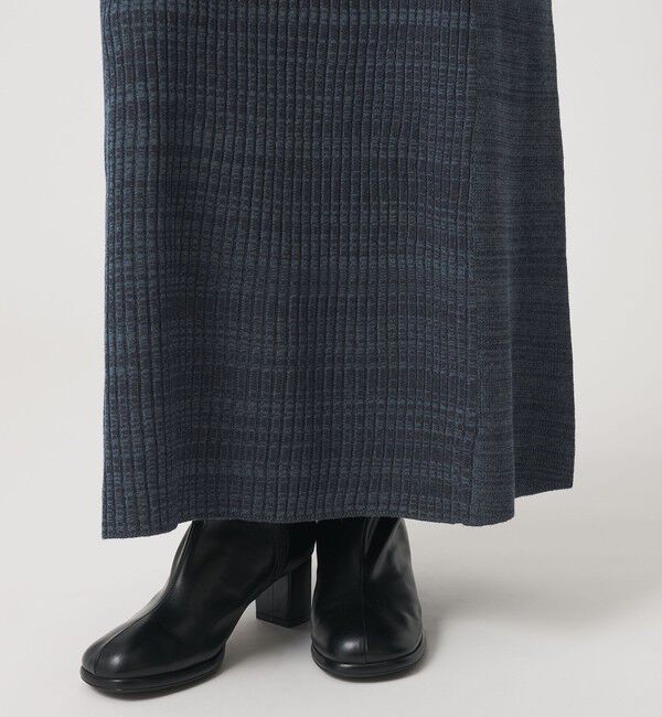 BEAUTY&YOUTH UNITED ARROWS「【WEB限定 Wardrobe DAILY MINIMAL】リブニット フレアワンピース」|ワンピース|