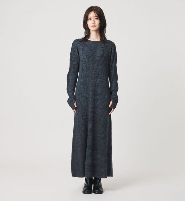 BEAUTY&YOUTH UNITED ARROWS「【WEB限定 Wardrobe DAILY MINIMAL】リブニット フレアワンピース」|ワンピース|