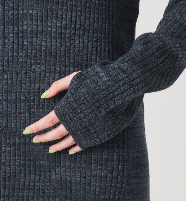 BEAUTY&YOUTH UNITED ARROWS「【WEB限定 Wardrobe DAILY MINIMAL】リブニット フレアワンピース」|ワンピース|