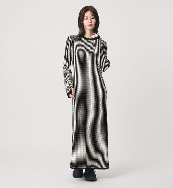 BEAUTY&YOUTH UNITED ARROWS「【WEB限定 Wardrobe DAILY MINIMAL】リブニット フレアワンピース」|ワンピース|