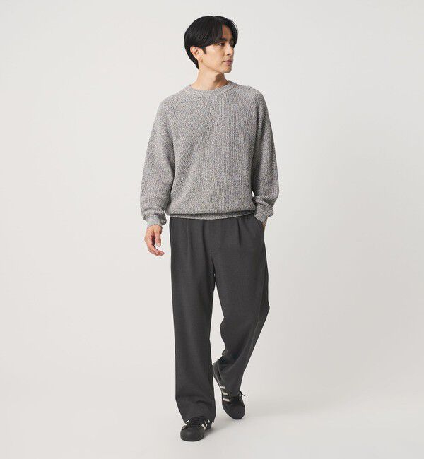 BEAUTY&YOUTH UNITED ARROWS「ダブルクロス 1プリーツ イージーパンツ No.7 タテヨコストレッチ」|チノ|
