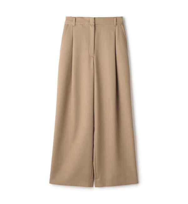 Ballsey「ポロワーズギャバジン 1タックストレートパンツ」|その他|43 ベージュ