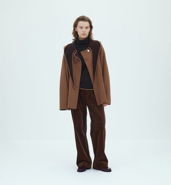 GALERIE VIE「ダブルフェイスニット リバーシブルショートコート」|その他|