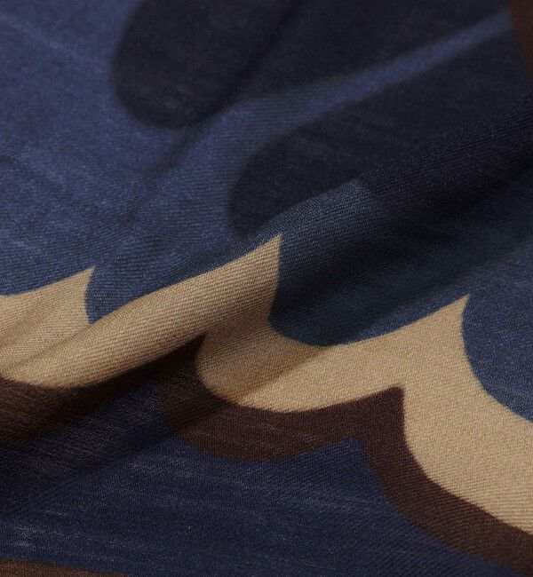 TOMORROWLAND GOODS「FRANCO BASSI ウールレーヨン グラフィックモチーフストール」|ストール|