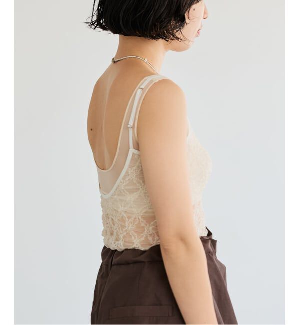 IENA LA BOUCLE「IENA LA BOUCLE ダイヤlaceキャミソール」|キャミソール|