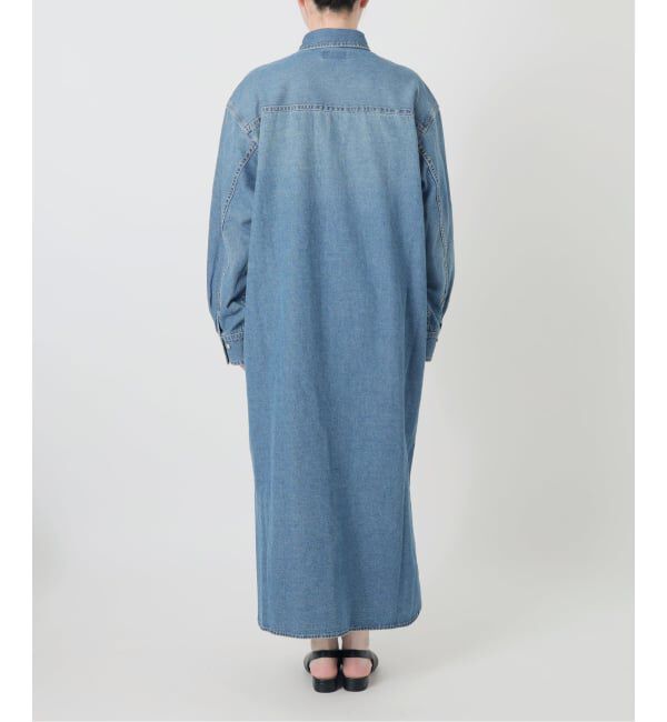 SLOBE IENA「《シリーズあり》LEDENIM BDU デニムシャツワンピース」|ワンピース|