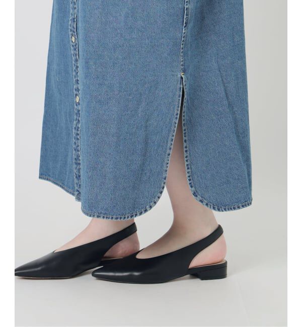 SLOBE IENA「《シリーズあり》LEDENIM BDU デニムシャツワンピース」|ワンピース|