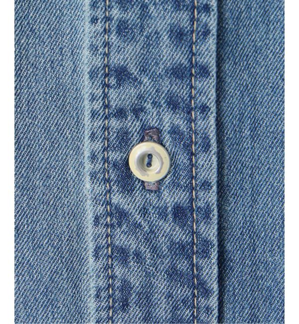 SLOBE IENA「《シリーズあり》LEDENIM BDU デニムシャツワンピース」|ワンピース|