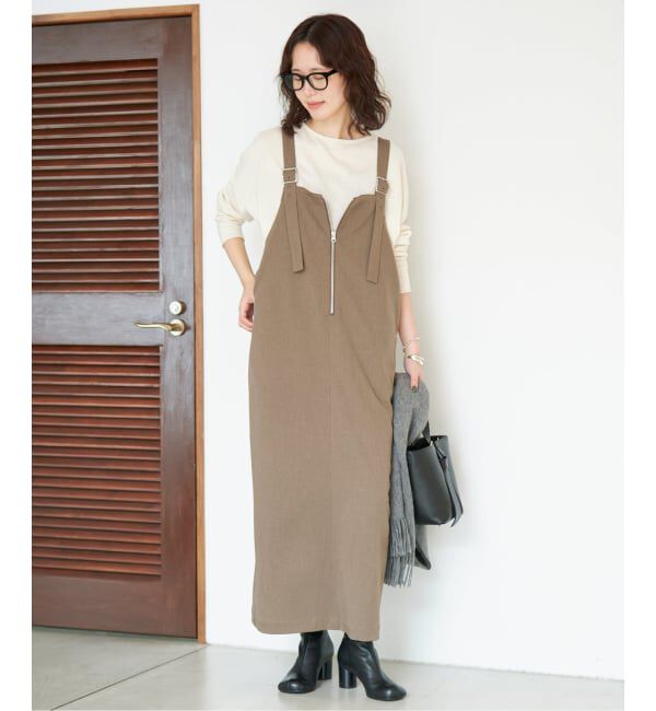 SLOBE IENA「《追加》UNIVERSAL OVERALL SLOBE別注 ジャンパースカート」|ワンピース|