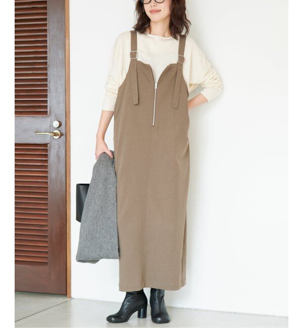 SLOBE IENA「《追加》UNIVERSAL OVERALL SLOBE別注 ジャンパースカート」|ワンピース|