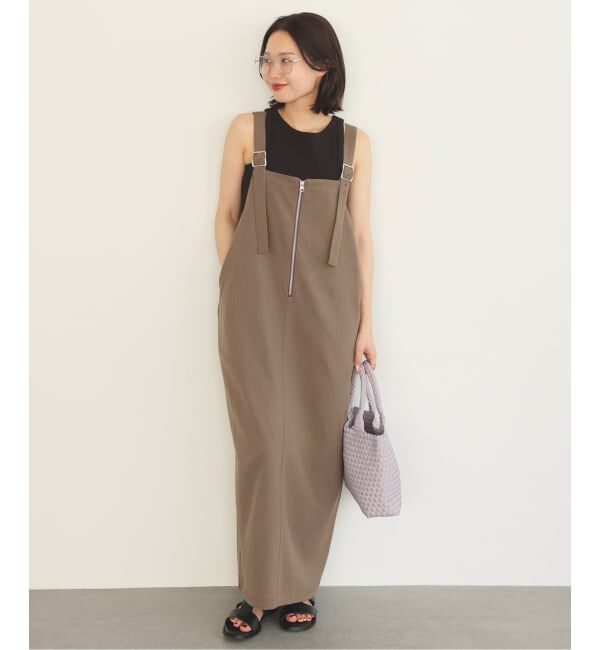 SLOBE IENA「《追加》UNIVERSAL OVERALL SLOBE別注 ジャンパースカート」|ワンピース|