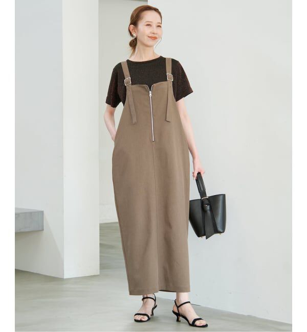 SLOBE IENA「《追加》UNIVERSAL OVERALL SLOBE別注 ジャンパースカート」|ワンピース|