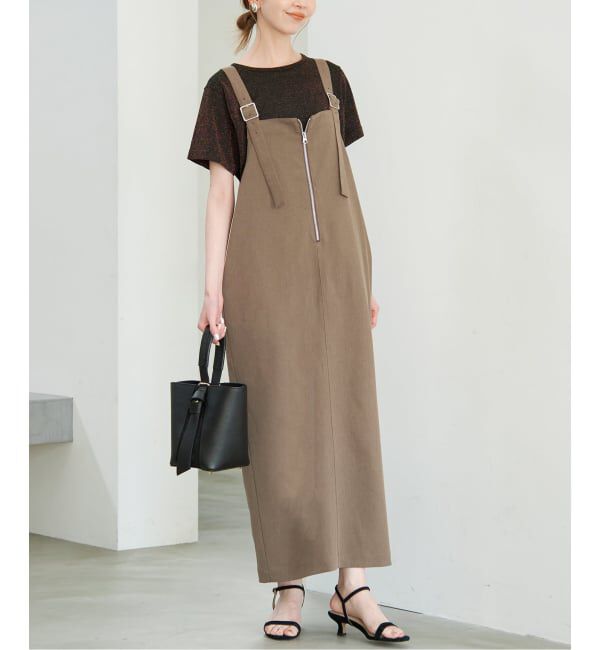 SLOBE IENA「《追加》UNIVERSAL OVERALL SLOBE別注 ジャンパースカート」|ワンピース|