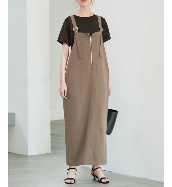 SLOBE IENA「《追加》UNIVERSAL OVERALL SLOBE別注 ジャンパースカート」|ワンピース|