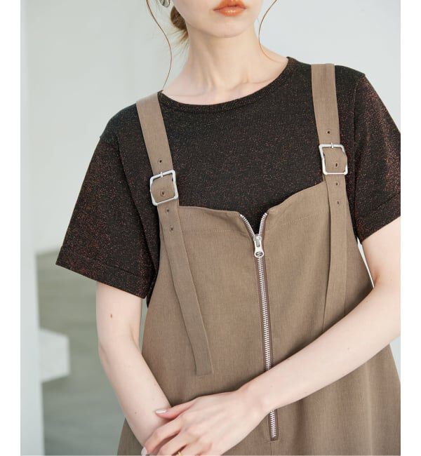 SLOBE IENA「《追加》UNIVERSAL OVERALL SLOBE別注 ジャンパースカート」|ワンピース|