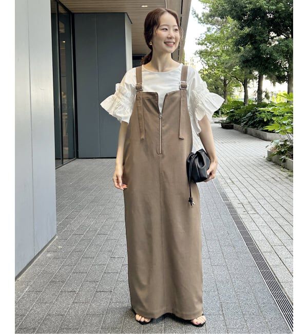 SLOBE IENA「《追加》UNIVERSAL OVERALL SLOBE別注 ジャンパースカート」|ワンピース|