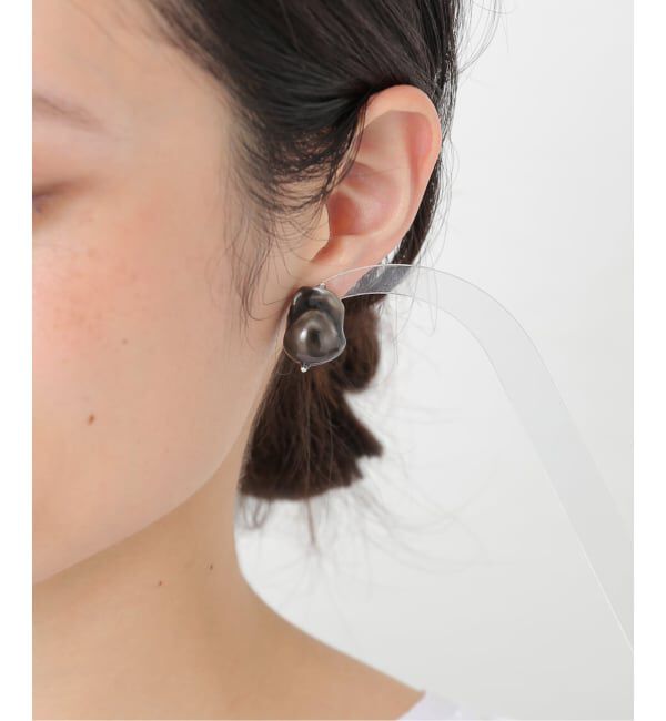 IENA「GARDEN OF EDEN/ガーデン オブ エデン Black Baroqie pearl pirce ピアス(両耳)」|ピアス|