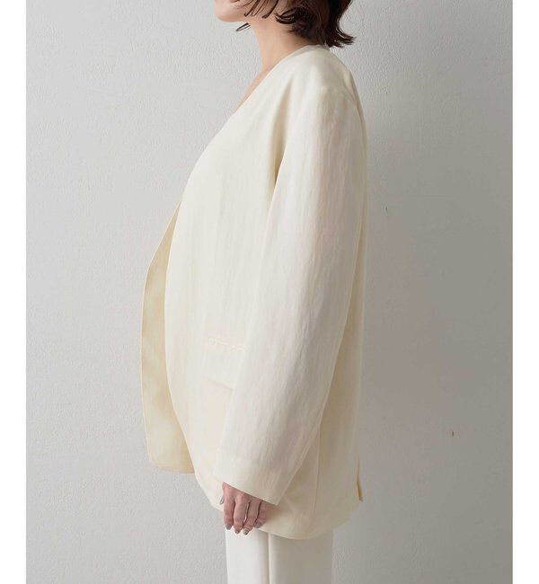  「〈インフルエンサーコラボ〉ノーカラージャケット」|その他|