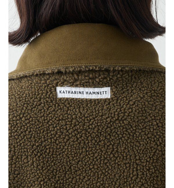  「【KATHARINE HAMNETT】ボアリバーシブルベスト」|ダウンベスト・ベスト|