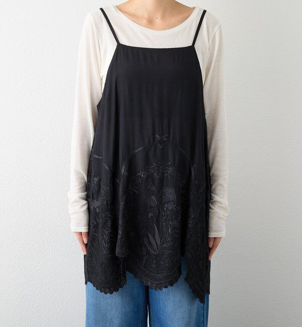  「【a Nice】スカラ刺繍キャミソール」|シャツ・ブラウス|