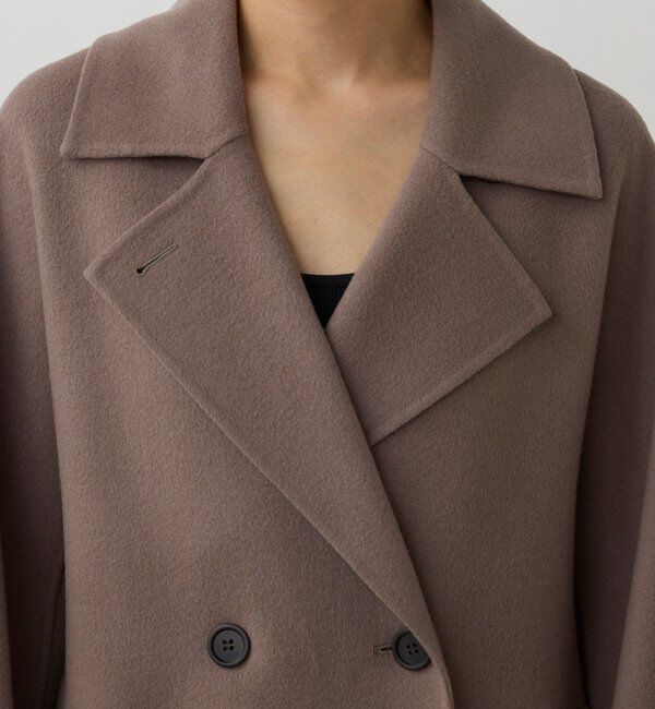  「【HERITANOVUM】ウールカシミヤダブルチェストリバーコート」|その他|