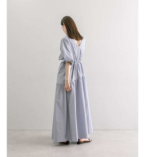  「【3サイズ展開】ドロストギャザーワンピース」|ワンピース|