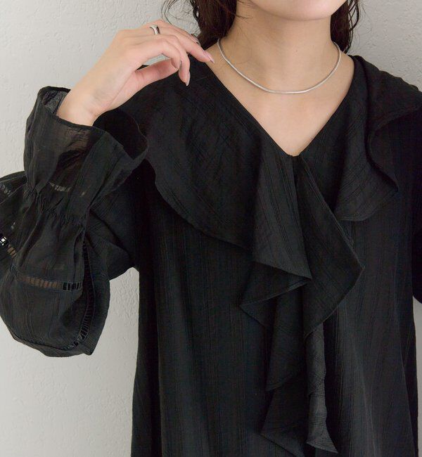  「ラッフルティアードミニワンピース」|ワンピース|