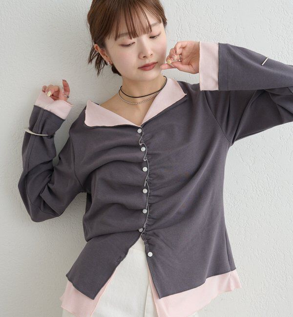  「配色カットソー」|Tシャツ・カットソー|
