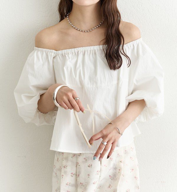  「オフショル袖バルーンブラウス」|シャツ・ブラウス|