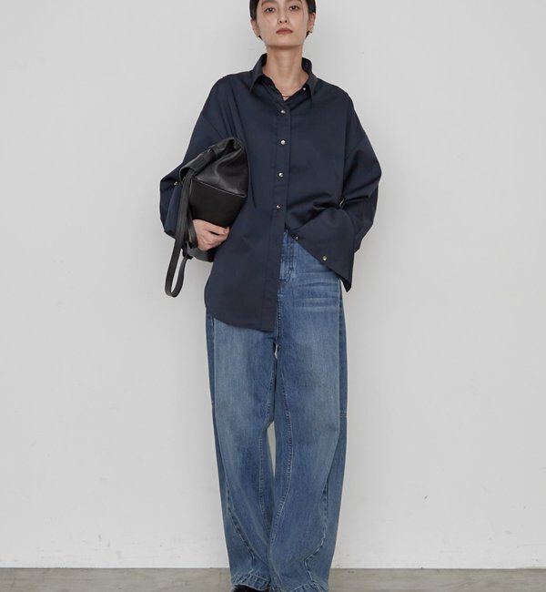  「《WEB限定リバイバルアイテム/累計販売１万枚達成》サテンBIGシャツ」|シャツ・ブラウス|