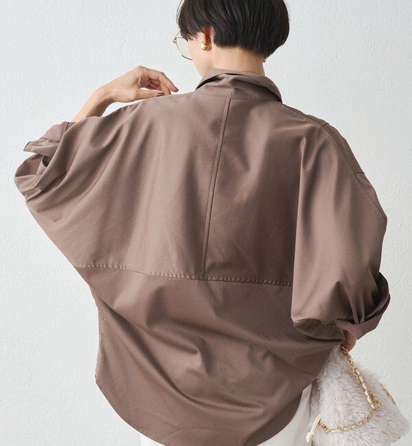  「《WEB限定リバイバルアイテム/累計販売１万枚達成》サテンBIGシャツ」|シャツ・ブラウス|
